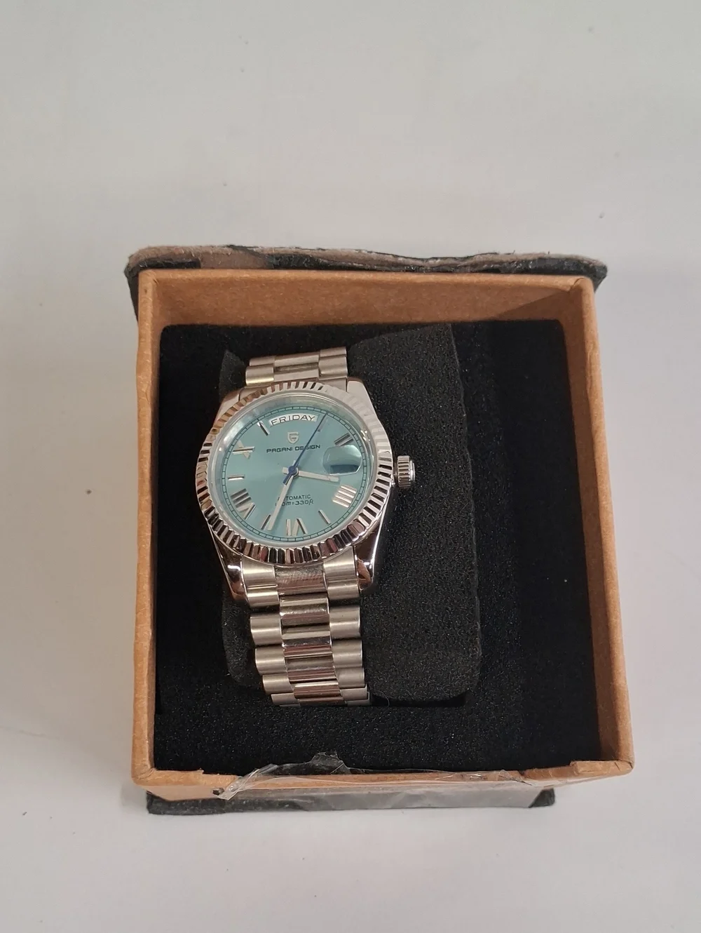 NWT Mens Pagani Design Men's Automatic Watch Sapphire Glass 100 Meter Resistant